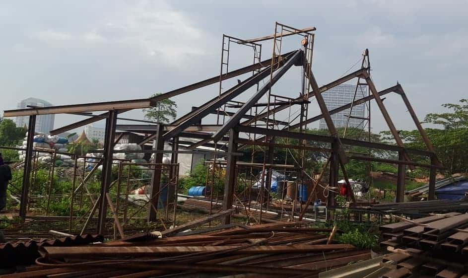 Rangka Baja Sekolah Mbinudita Telah Berdiri